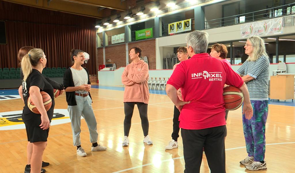 Premier entrainement des Grannys du basketball à Namur