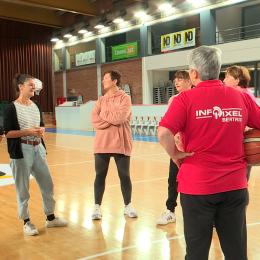 Premier entrainement des Grannys du basketball à Namur