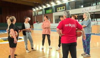 Premier entrainement des Grannys du basketball à Namur