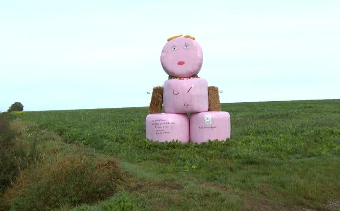 Une dame en rose à Cerfontaine